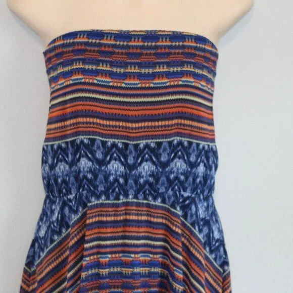 ✨2/$20 Maeve Anthro Bohemian Bliss Tube Handkerchief Strapless Dress S H11672 - Picture 5 of 10